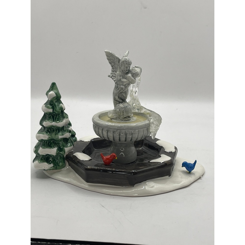 Department 56 Snow Village Winter Fountain Handpainted Ceramic Accessory 5409-7